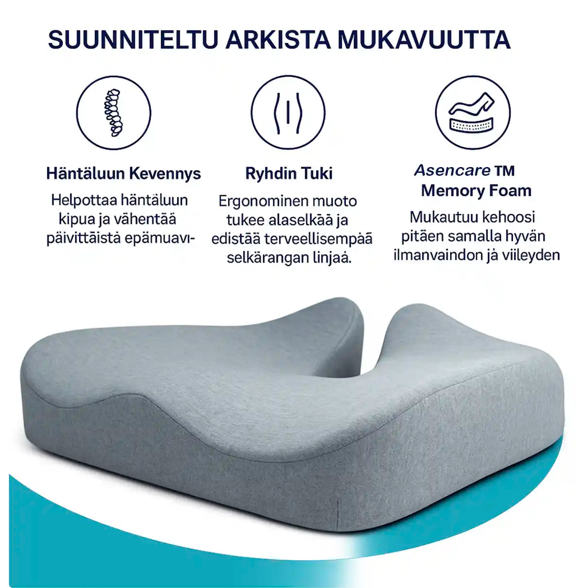 Asencare™ SelkäHelp Istuintyyny
